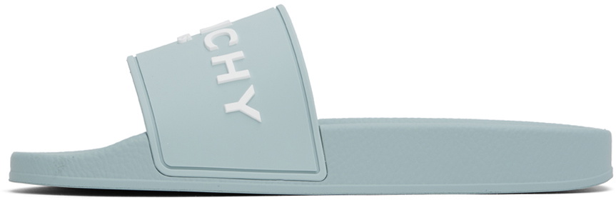 Givenchy Blue Rubber Slides Givenchy display picture 2