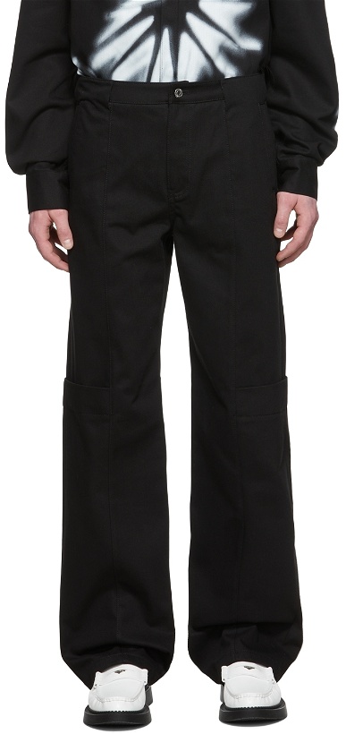 Photo: We11done Black Cotton Trousers