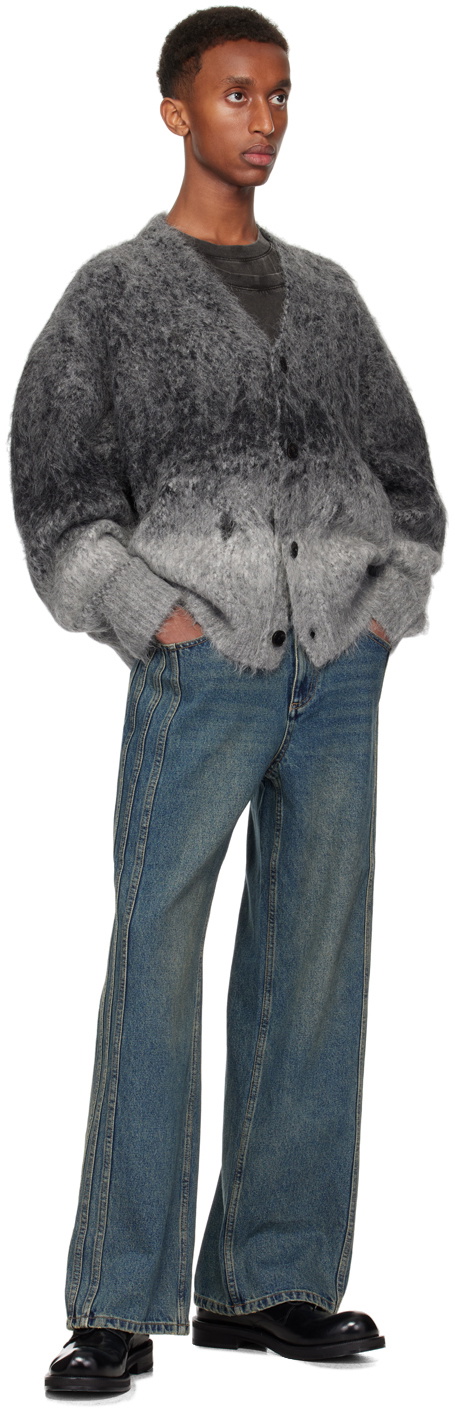 Feng Chen Wang Gray Gradient Cardigan