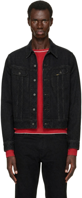Photo: RRL Black Worn-In Denim Trucker Jacket