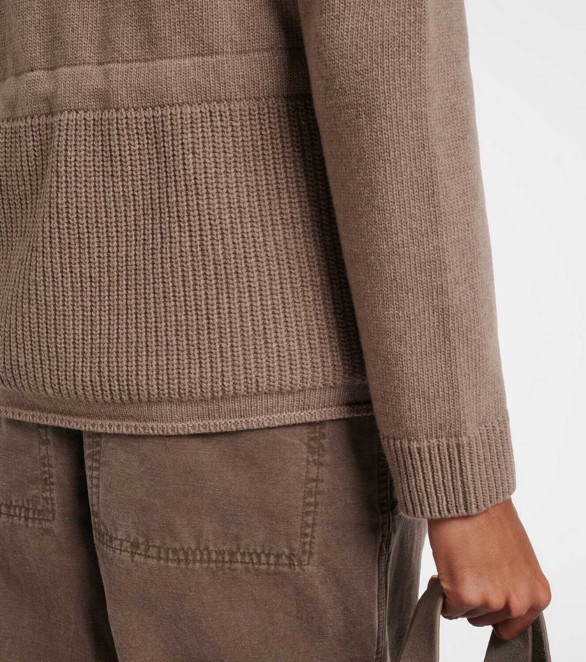 Moncler Down-paneled wool and cashmere cardigan
