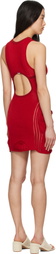 Isa Boulder Red Rider Drape Minidress