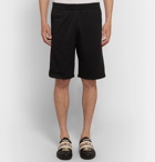 Gucci - Wide-Leg Webbing-Trimmed Jersey Shorts - Men - Black