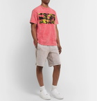 Cav Empt - Acid-Washed Printed Cotton-Jersey T-Shirt - Pink