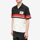 Palm Angels Men's Racing Vacation Shirt in Black/Red/Off White