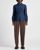 Studio Nicholson Womens Pants Chocolate in Brown