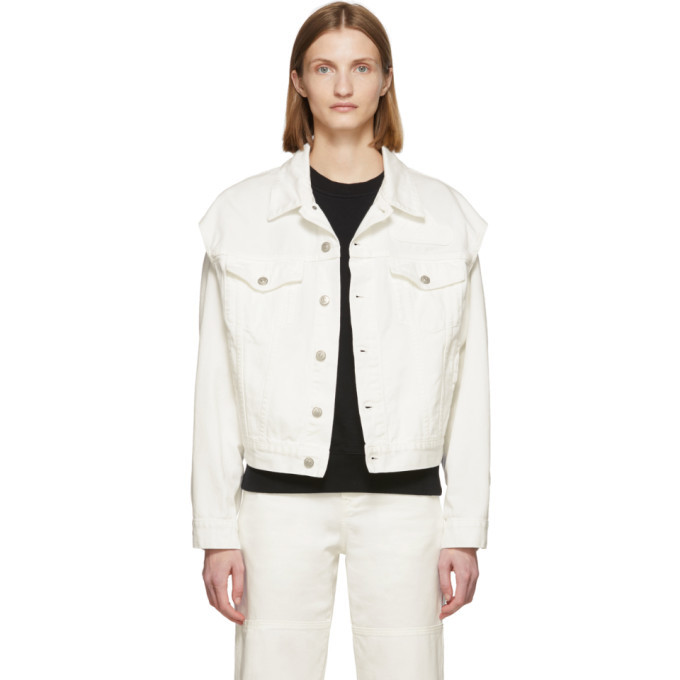 ジャケット MM6 Maison Margiela MM6 Maison Margiela Jackets White MM6 Maison Margiela Logo Bomber Jacket | italist