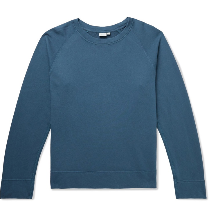 Photo: Onia - Jared Loopback Cotton-Jersey Sweatshirt - Blue