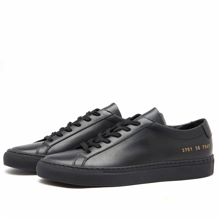 Photo: Woman by Common Projects Women's Original Achilles Low Sneakers in Black