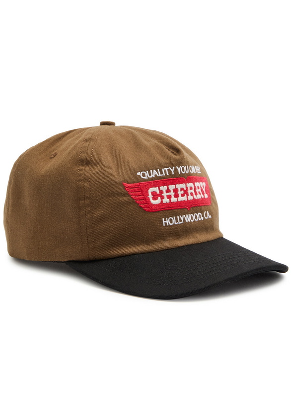 Photo: Cherry Los Angeles Wings 5 Panel Cotton cap - Brown - One Size