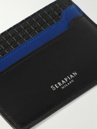 Serapian - Logo-Print Embossed Coated-Canvas and Leather Cardholder