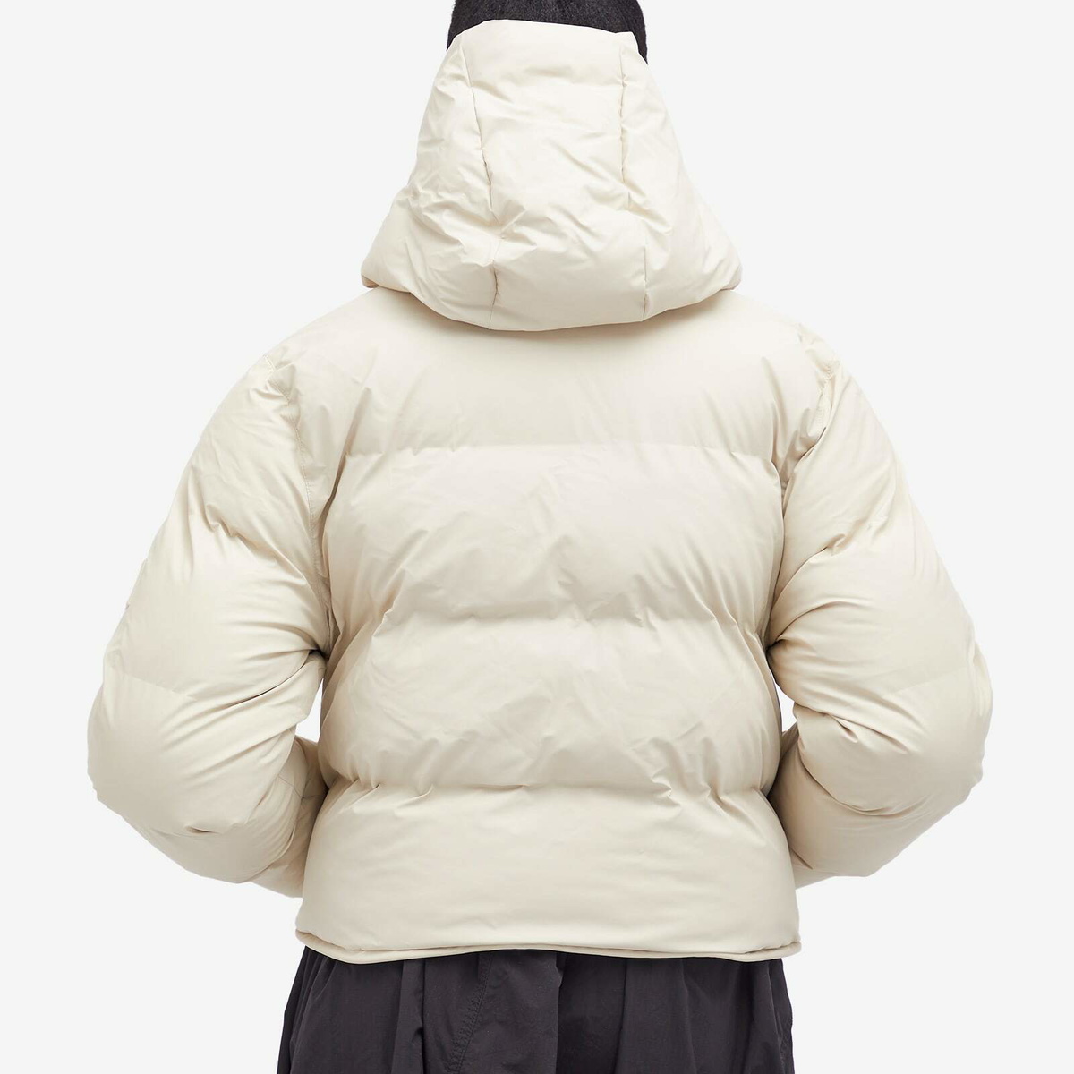 Rains Women's Alta Short Puffer Jacket in Dune