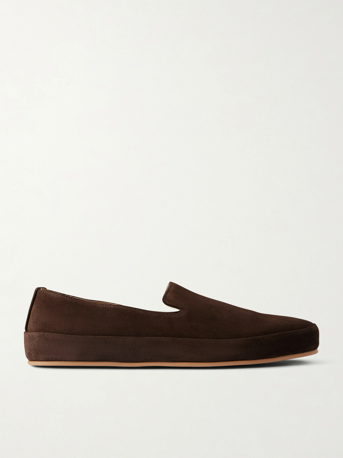 Mulo - Evening Suede Loafers - Brown