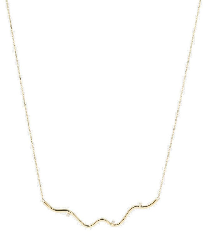 Photo: Stone and Strand Harbor Lights 10kt gold necklace with diamonds