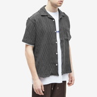 Corridor Men's Rainbow Weave Vacation Shirt in Black