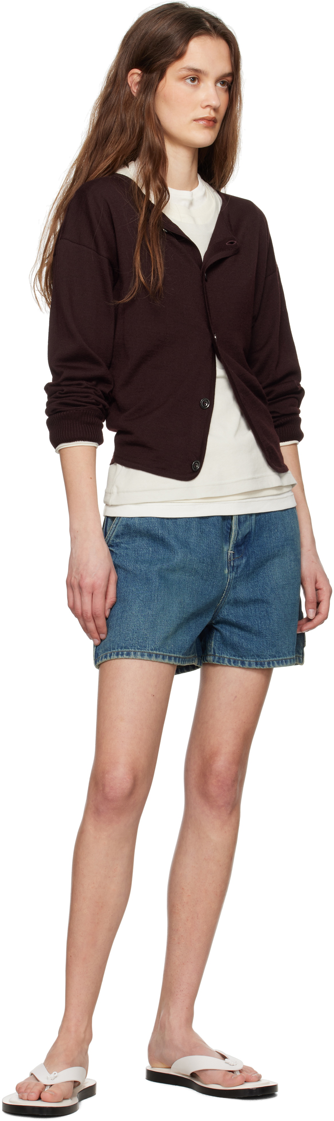 Jil Sander Blue Regular Fit Denim Shorts
