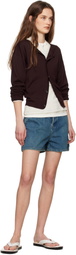 Jil Sander Blue Regular Fit Denim Shorts