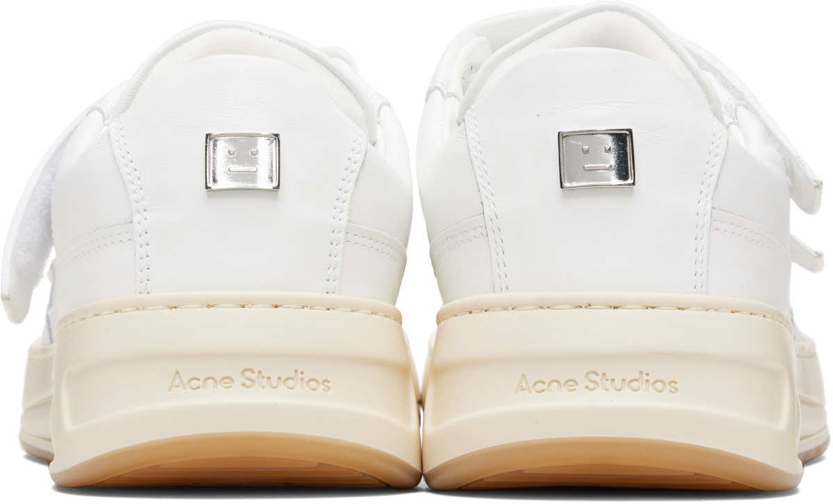 Acne Studios White Velcro Strap Sneakers