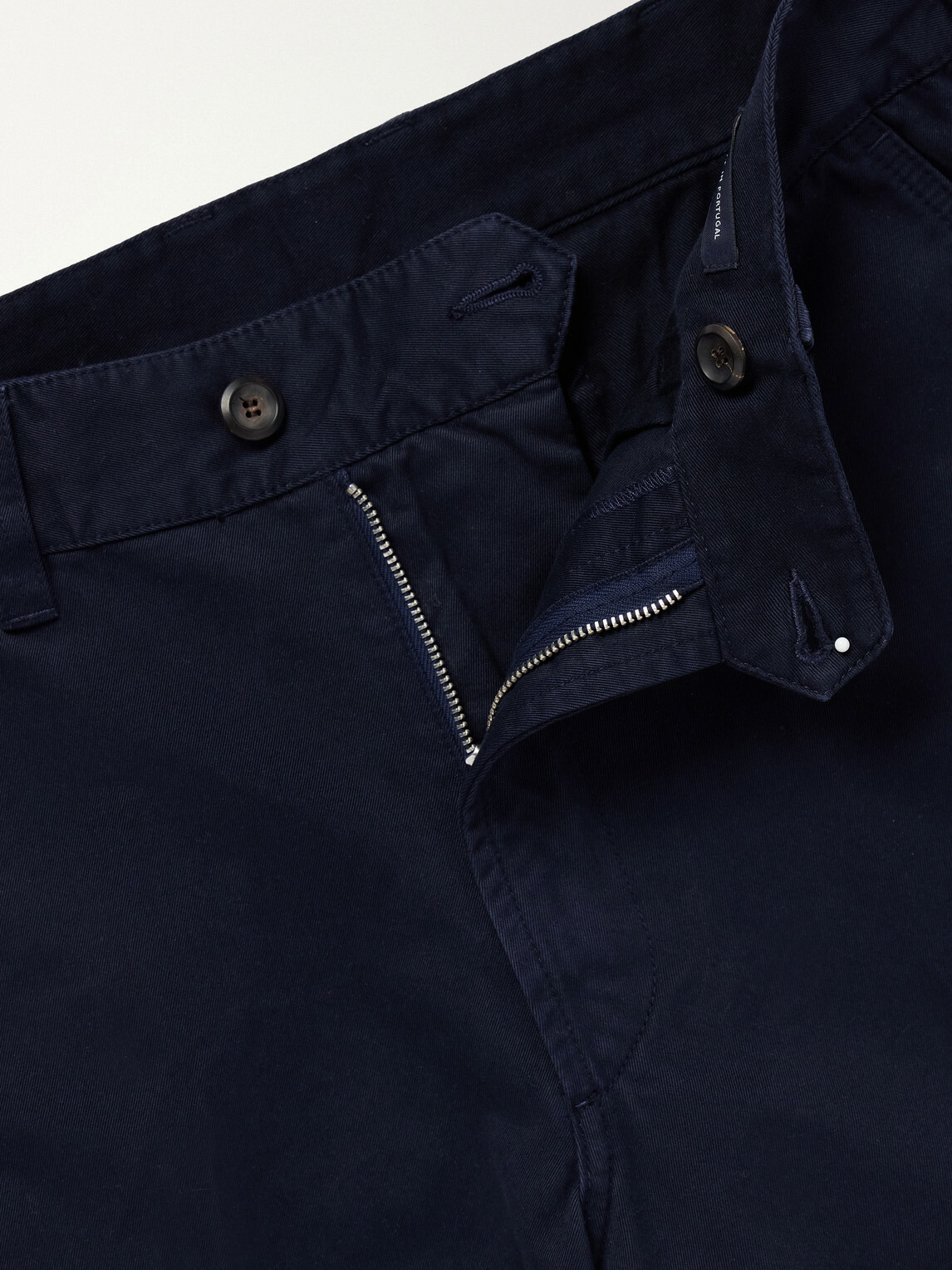 Drake's - Straight-Leg Cotton Trousers - Blue