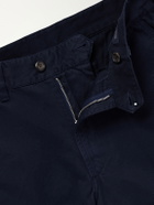 Drake's - Straight-Leg Cotton Trousers - Blue