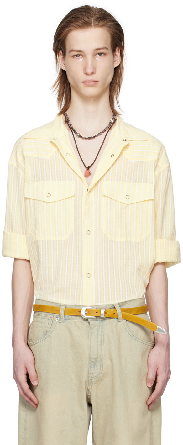 AFTER PRAY Yellow Western Shirt