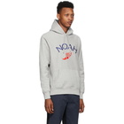 Noah NYC Grey Winged Foot Hoodie