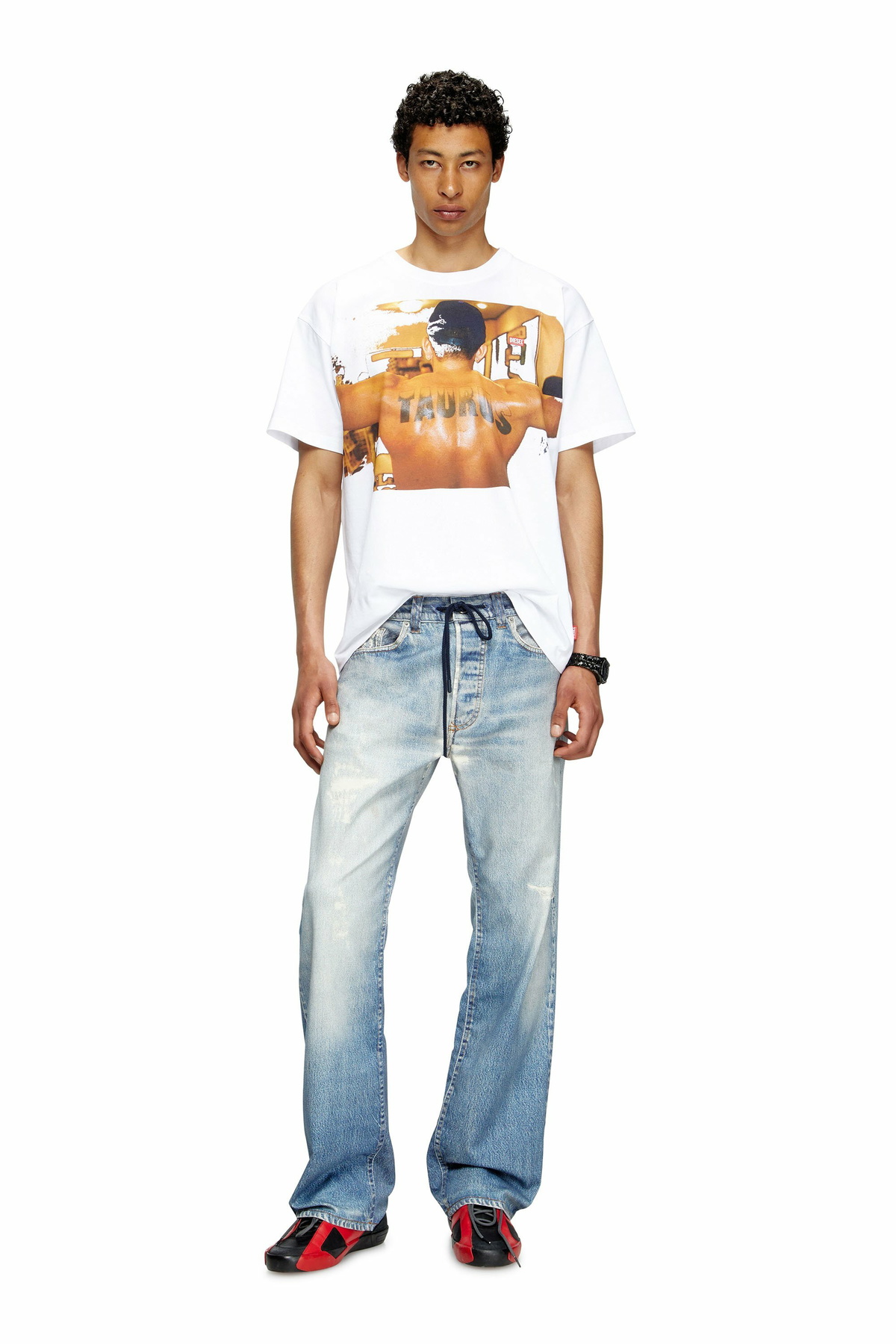 Diesel T-shirt with graphic print - T-Shirts - Unisex - White