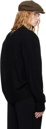 RAINMAKER KYOTO Black Oneside Raglan Sleeve Cardigan
