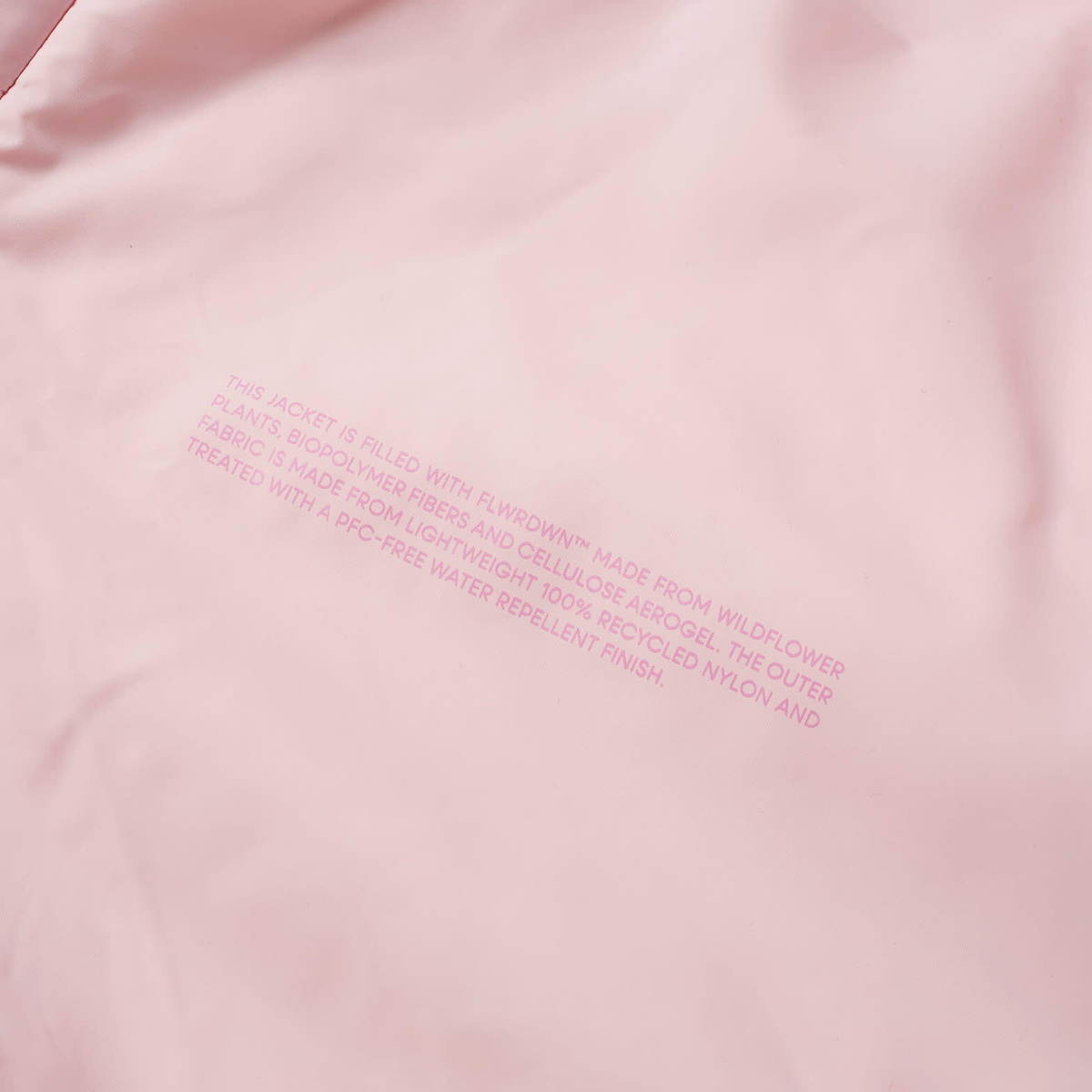 Pangaia FLWRDWN Midweight Shirt Jacket in Magnolia Pink