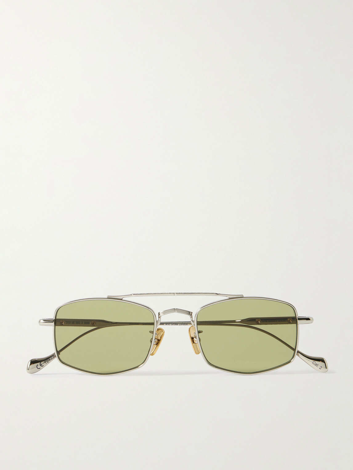 Cutler and Gross - The Great Frog Bowie Aviator-Style Titanium Sunglasses