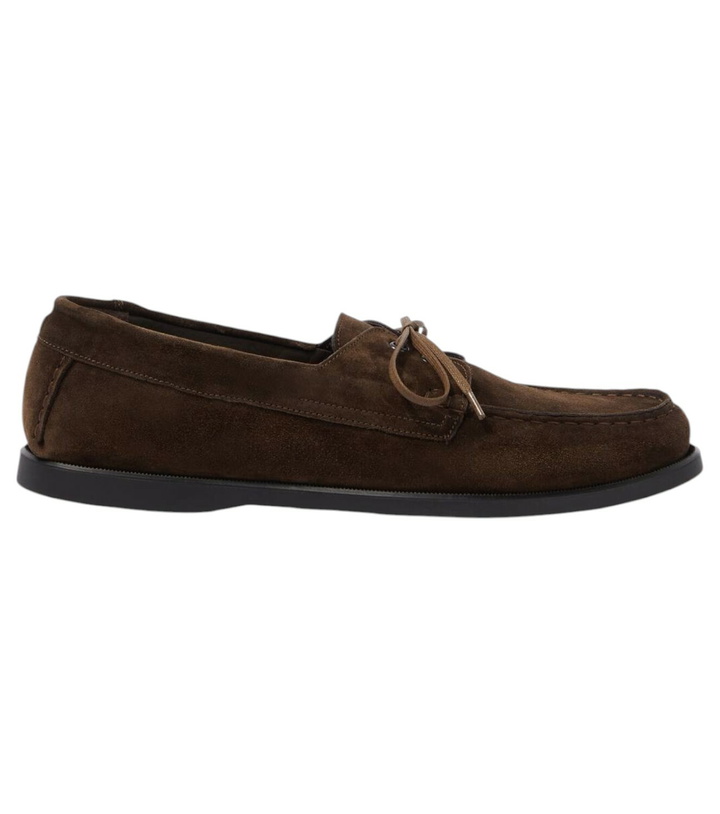 Photo: Saman Amel City Moc suede boat shoes