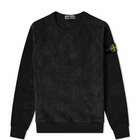 Stone Island Junior Sherpa Fleece Crew Sweat in Black