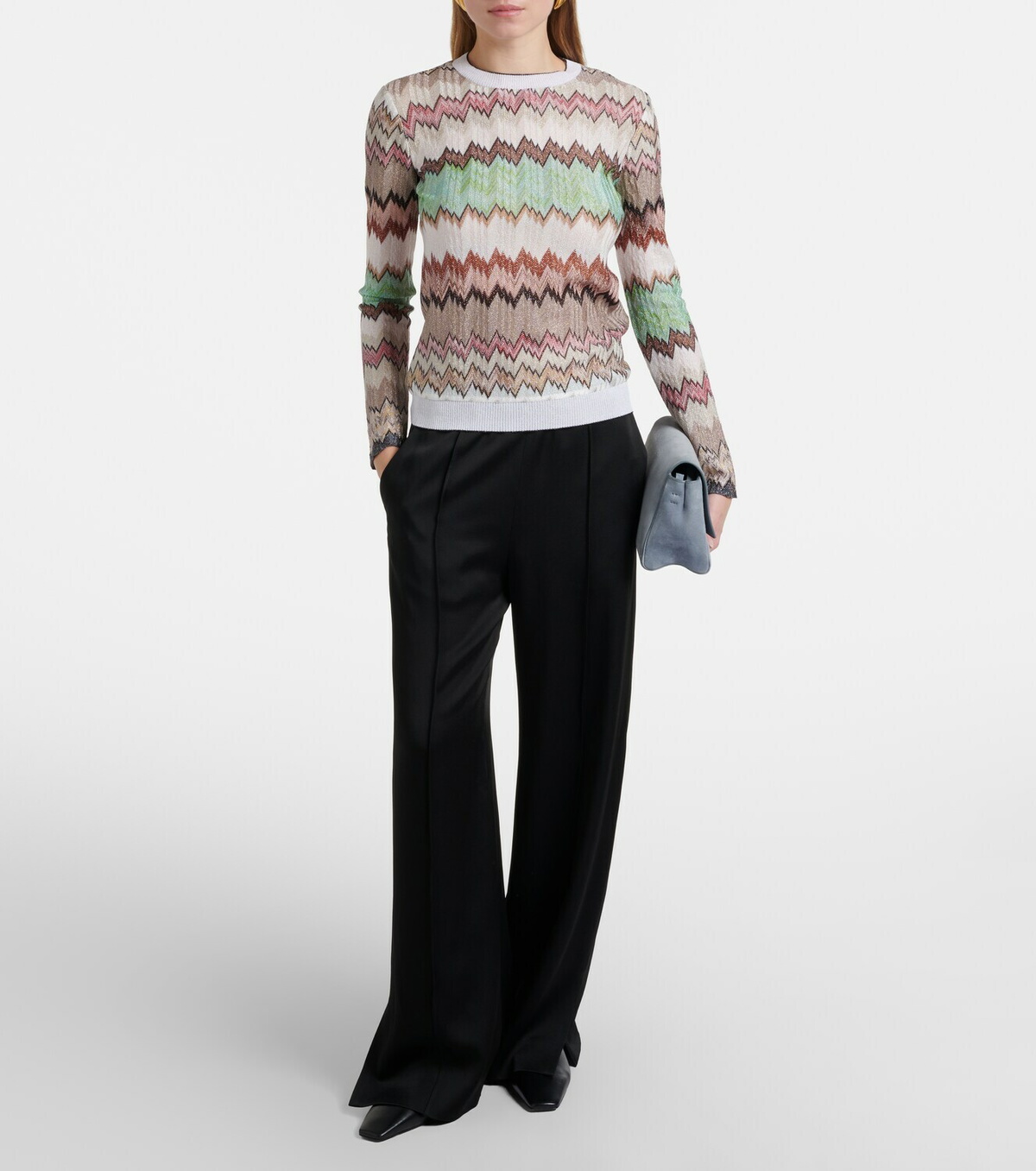 Missoni Zigzag lamé top