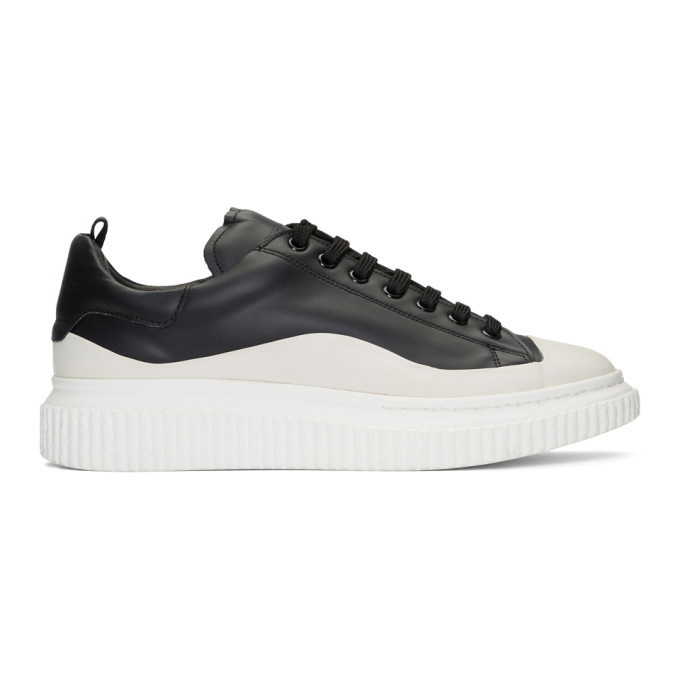 Photo: Officine Creative Black and White Krace 8 Sneakers