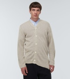 Comme des Garçons Homme Deux Asymmetrical linen cardigan