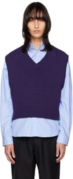 Maryam Nassir Zadeh SSENSE Exclusive Navy Gus Vest
