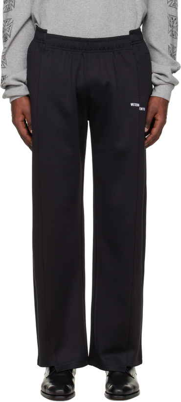Photo: VETEMENTS Black Cut-Up Athletic Sweatpants