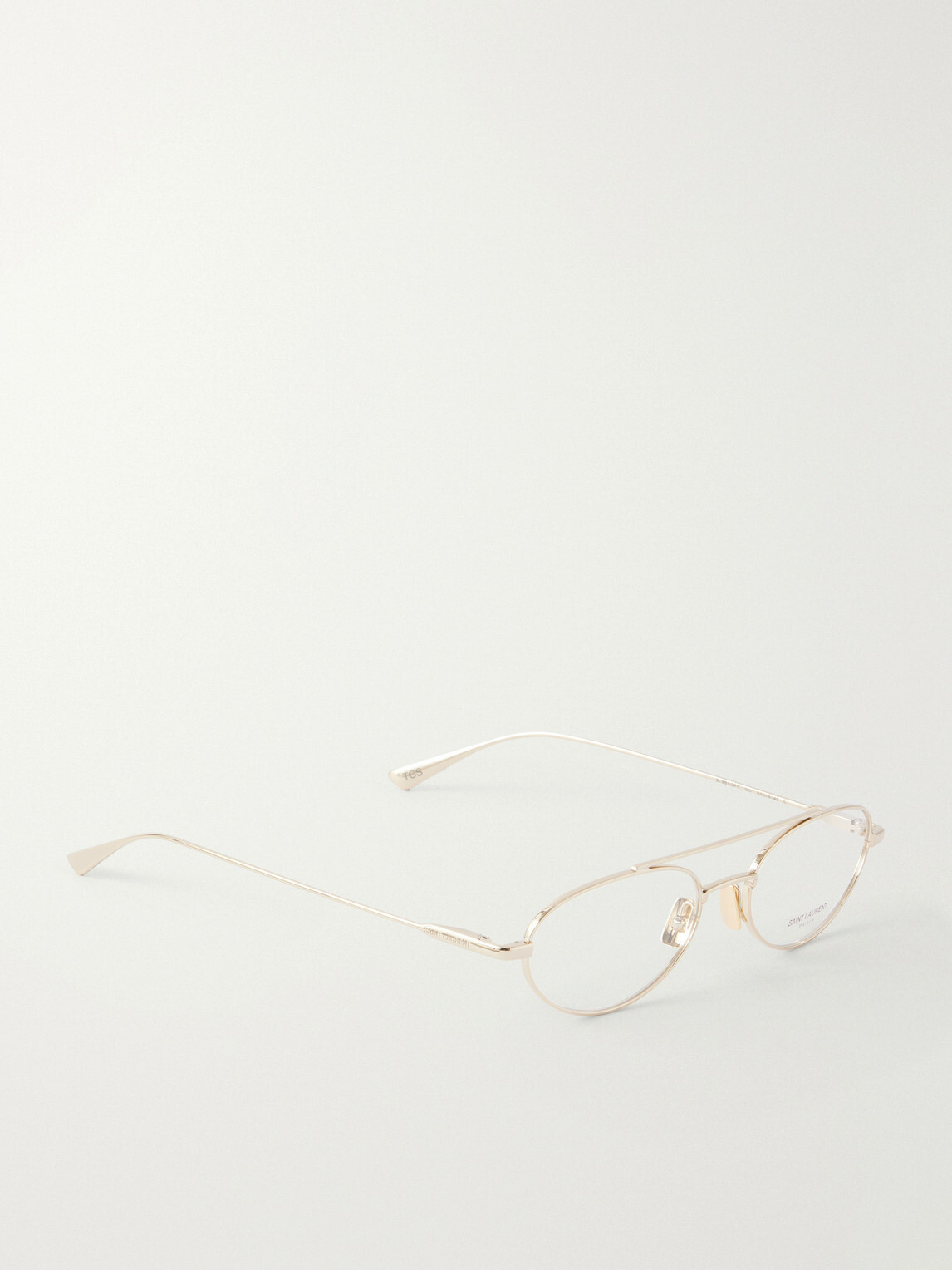 SAINT LAURENT - SL 951 OPT Aviator-Style Gold-Tone Glasses