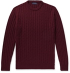 Thom Sweeney - Cable-Knit Cashmere Sweater - Men - Burgundy