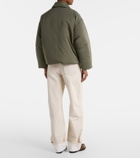 Bottega Veneta Intrecciato leather-trimmed down jacket
