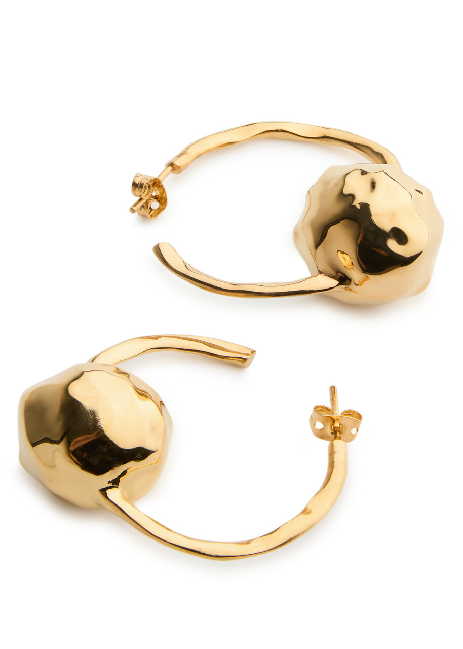 Joanna Laura Constantine Orbs 18kt Gold-plated Hoop Earrings - One Size