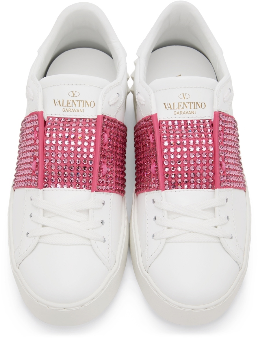 Valentino Garavani & Pink Crystal Sneakers