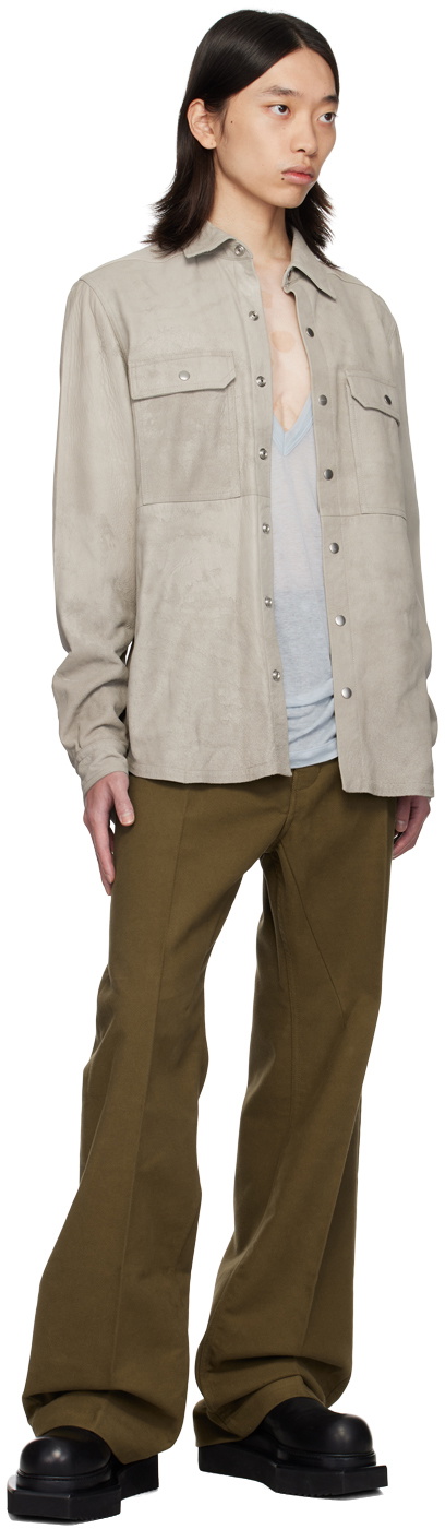 Rick Owens Khaki Porterville Geth Jeans Rick Owens