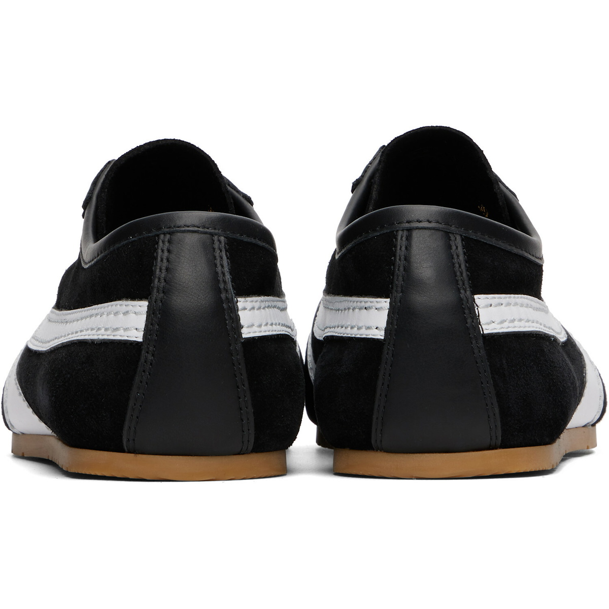 Dries Van Noten Black & White Suede Sneakers