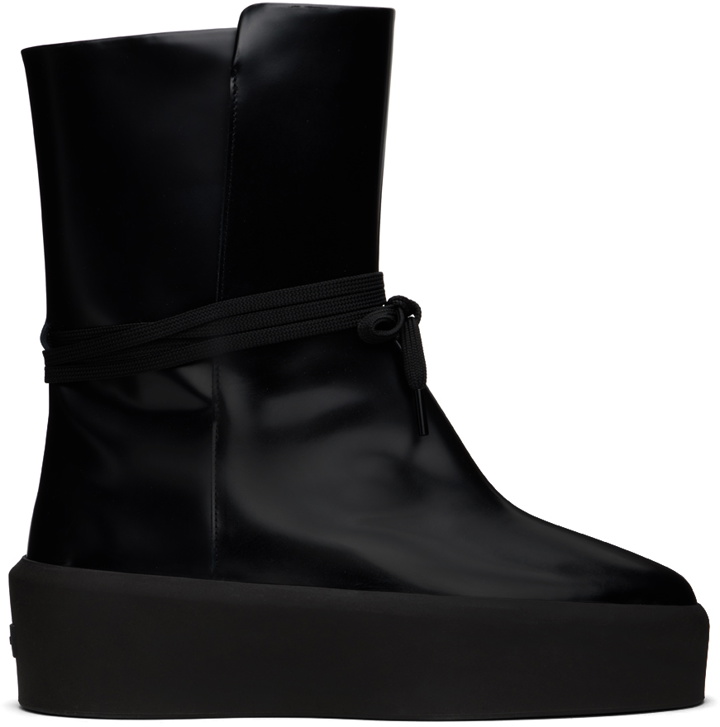 Photo: Fear of God Black Leather Boots