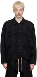 Jan-Jan Van Essche Black O-Project Loop Denim Jacket