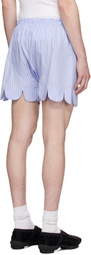 Charles Jeffrey LOVERBOY Blue Scalloped Boxer Shorts