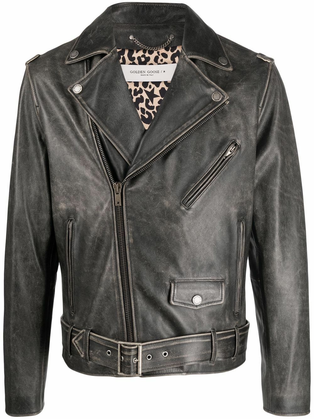 GOLDEN GOOSE - Leather Jacket Golden Goose Deluxe Brand