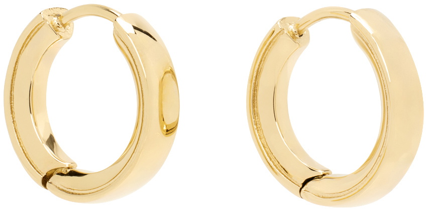 Vitaly Gold Arc Earrings