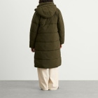 Closed Women's Longline Puffer Coat in Marsh Green